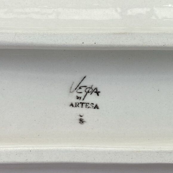 Vintage Eduardo Vega Pottery Bird with Flowers Tray Spoon Rest - Picture 11 of 12